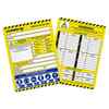 Excavation-tag Inserts, English, 144x193mm, Excavation-tag INSPECTION RECORD, 50 Piece / Pack